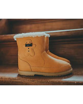 Donsje Stivaletti Gingerbread Con Pelliccia - Marrone Chiaro - 100% Pelle Scarpe