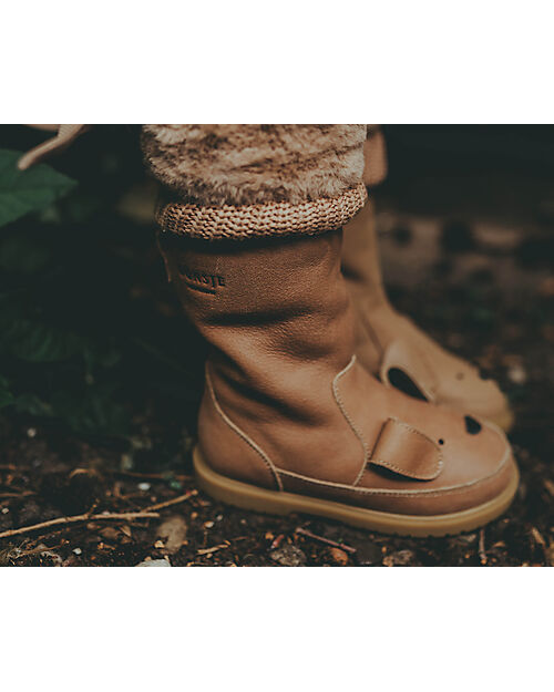 Donsje Stivaletto in Pelle Classic Wadudu - Cane - Imbottito in Lana! Scarpe
