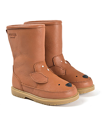 Donsje Stivaletto in Pelle Classic Wadudu - Cervo - Imbottito in Lana! Scarpe_