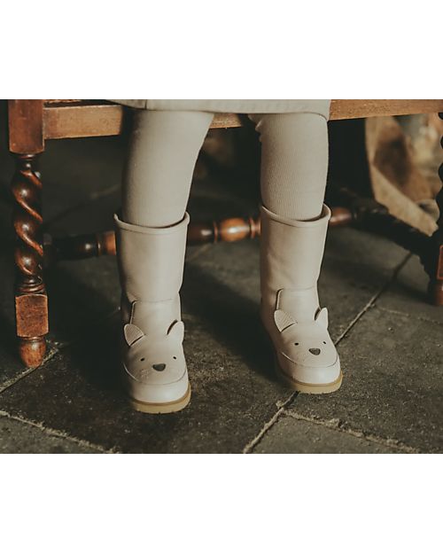 Donsje Stivaletto in Pelle Classic Wadudu - Gatto - Imbottito in Lana! Scarpe