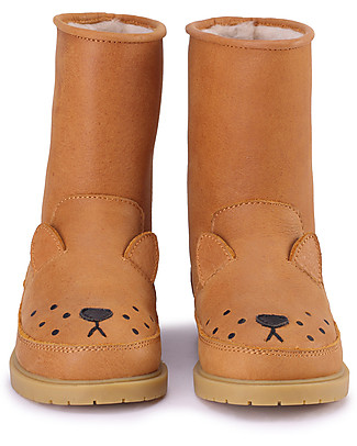 Donsje Stivaletto in Pelle Classic Wadudu - Leone - Imbottito in Lana! Scarpe_