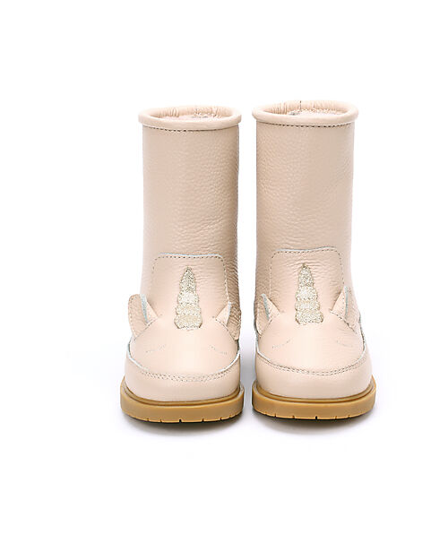 Donsje Stivaletto in Pelle Classic Wadudu - Unicorno - Imbottito in Lana! Scarpe