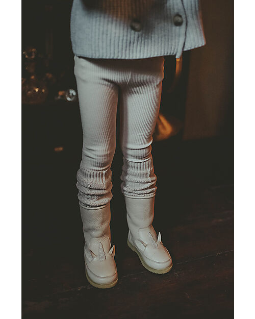 Donsje Stivaletto in Pelle Classic Wadudu - Unicorno - Imbottito in Lana! Scarpe