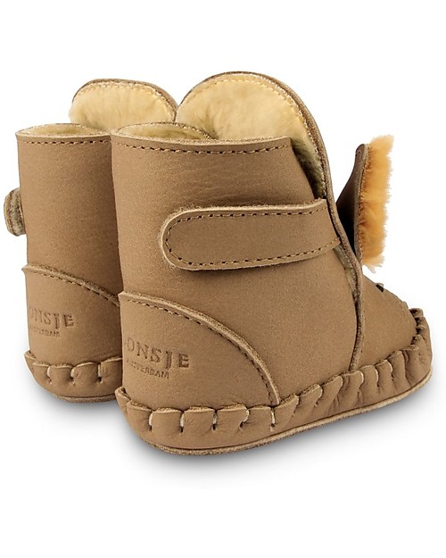 Donsje Stivaletto in Pelle Kapi Exclusive - Scoiattolo - per i Primi Passi! Scarpe