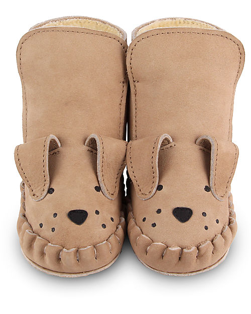 Donsje Stivaletto in Pelle Nubuck Classic Kapi - Cane - per i Primi Passi! Scarpe