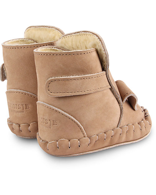Donsje Stivaletto in Pelle Nubuck Classic Kapi - Cane - per i Primi Passi! Scarpe