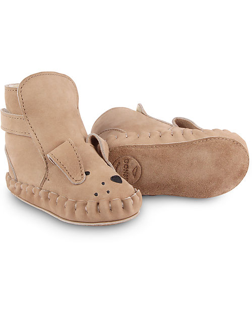 Donsje Stivaletto in Pelle Nubuck Classic Kapi - Cane - per i Primi Passi! Scarpe