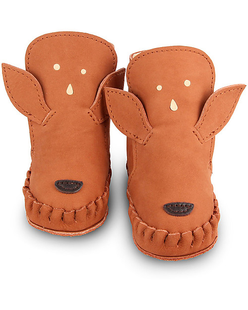 Donsje Stivaletto in Pelle Nubuck Classic Kapi - Cervo - per i Primi Passi! Scarpe