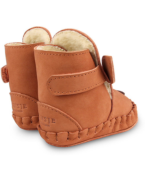 Donsje Stivaletto in Pelle Nubuck Classic Kapi - Cervo - per i Primi Passi! Scarpe