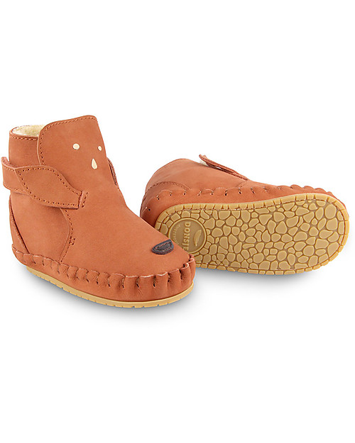 Donsje Stivaletto in Pelle Nubuck Classic Kapi - Cervo - per i Primi Passi! Scarpe
