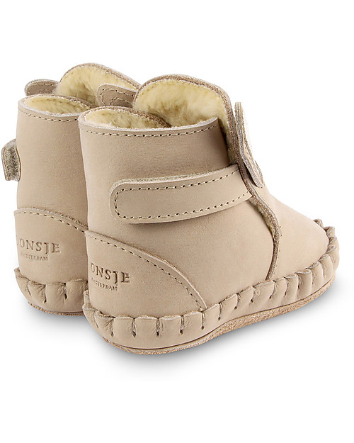 Donsje Stivaletto in Pelle Nubuck Classic Kapi - Coniglio - per i Primi Passi! Scarpe
