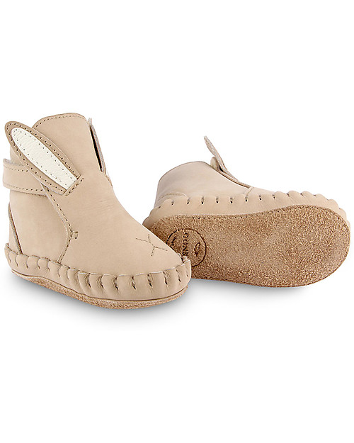 Donsje Stivaletto in Pelle Nubuck Classic Kapi - Coniglio - per i Primi Passi! Scarpe