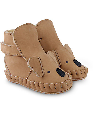 Donsje Stivaletto in Pelle Nubuck Classic Kapi - Koala - per i Primi Passi! Scarpe