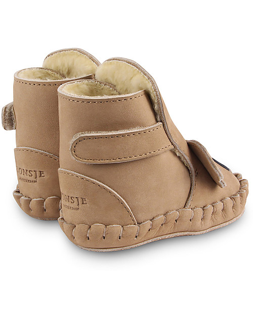 Donsje Stivaletto in Pelle Nubuck Classic Kapi - Koala - per i Primi Passi! Scarpe