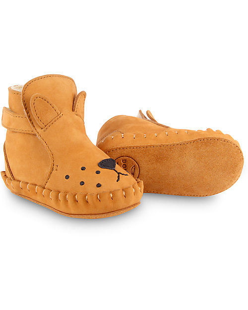 Donsje Stivaletto in Pelle Nubuck Classic Kapi - Leone - per i Primi Passi! Scarpe