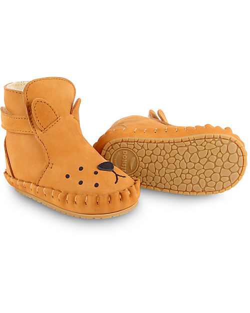 Donsje Stivaletto in Pelle Nubuck Classic Kapi - Leone - per i Primi Passi! Scarpe