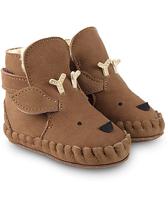 Donsje Stivaletto in Pelle Nubuck Kapi Special - Cervo Maschio - per i Primi Passi! Scarpe_