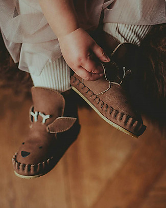 Donsje Stivaletto in Pelle Nubuck Kapi Special - Cervo Maschio - per i Primi Passi! Scarpe_