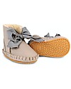 Donsje Stivaletto in Pelle Nubuck Pina - Lilla con Fiocco - Imbottito! Scarpe