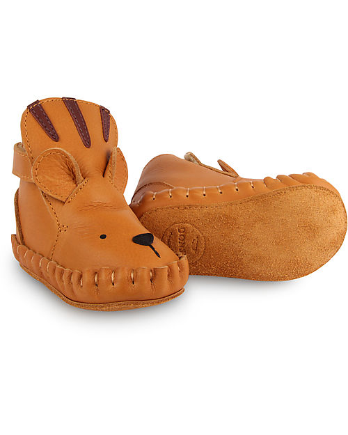 Donsje Stivaletto in Pelle Premium Classic Kapi - Tigre - Cammello - per i Primi Passi! Scarpe