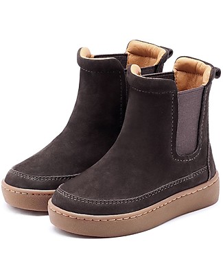 Donsje Stivaletto in Pelle Premium Ojeh - Marrone - con Fascia Elastica Scarpe_