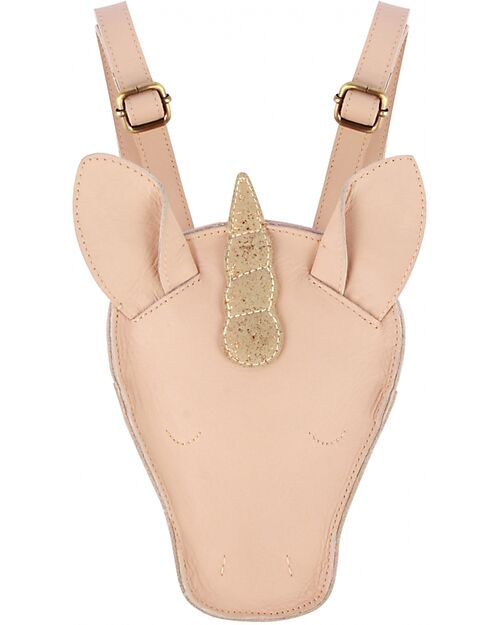 Donsje Zainetto in Pelle Kapi Special - Unicorno - Rosa Chiaro Zaini Asilo