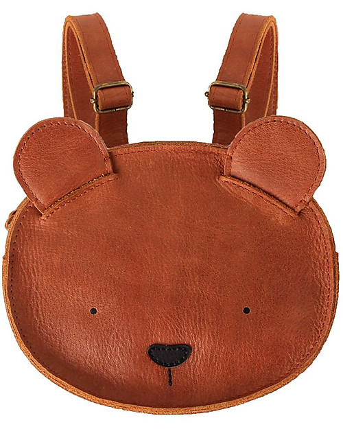 Donsje Zainetto Kapi Classic - Orso - 100% pelle Premium Zaini Asilo
