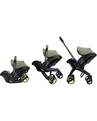 Doona 2 in 1 Seggiolino Auto e Passeggino Doona i - Desert Green - Si Trasforma in Pochi Secondi! Seggiolini Auto Gruppo 0+/1
