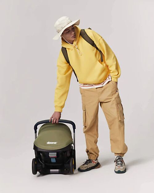 Doona 2 in 1 Seggiolino Auto e Passeggino Doona i - Desert Green - Si Trasforma in Pochi Secondi! Seggiolini Auto Gruppo 0+/1