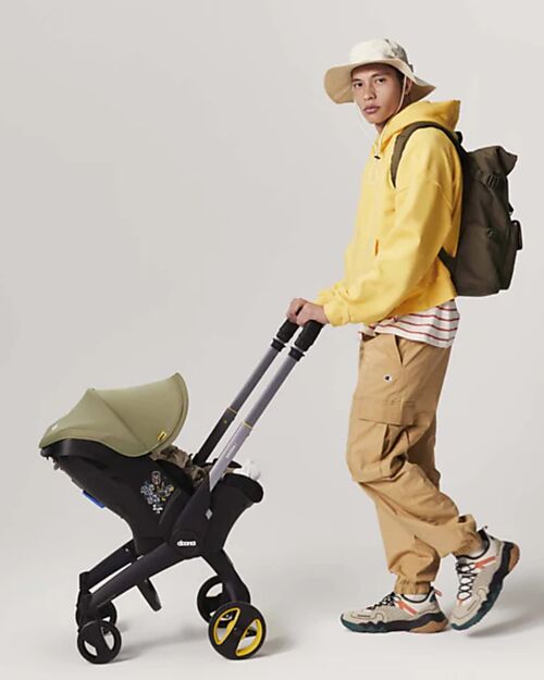 Doona 2 in 1 Seggiolino Auto e Passeggino Doona i - Desert Green - Si Trasforma in Pochi Secondi! Seggiolini Auto Gruppo 0+/1