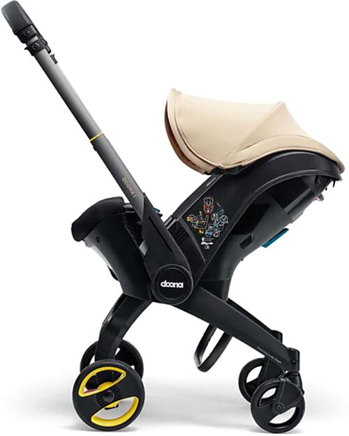 Doona 2 in 1 Seggiolino Auto e Passeggino Doona i - Sahara Sand - Si Trasforma in Pochi Secondi! Seggiolini Auto Gruppo 0+/1