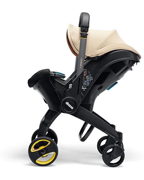 Doona 2 in 1 Seggiolino Auto e Passeggino Doona i - Sahara Sand - Si Trasforma in Pochi Secondi! Seggiolini Auto Gruppo 0+/1