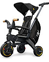Doona Doona Liki Trike S5 Triciclo, Nero Nitro - Manubrio in Legno, da 1 a 3 Anni! Tricicli