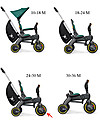 Doona Doona Liki Trike S5 Triciclo, Verde Racing - Manubrio in Legno, da 1 a 3 Anni! Tricicli