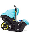 Doona Doona+, Seggiolino Auto con Ruote 2-in-1, Turchese - Approvato come passeggino! Seggiolini Auto Gruppo 0+/1