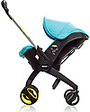 Doona Doona+, Seggiolino Auto con Ruote 2-in-1, Turchese - Approvato come passeggino! Seggiolini Auto Gruppo 0+/1