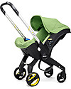 Doona Doona+, Seggiolino Auto con Ruote 2-in-1, Verde - Approvato come passeggino! Seggiolini Auto Gruppo 0+/1