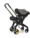 Doona Doona+, Seggiolino Auto Gruppo 0+ con Ruote 2-in-1, Grigio Hound - Approvato come passeggino! Seggiolini Auto Gruppo 0+/1
