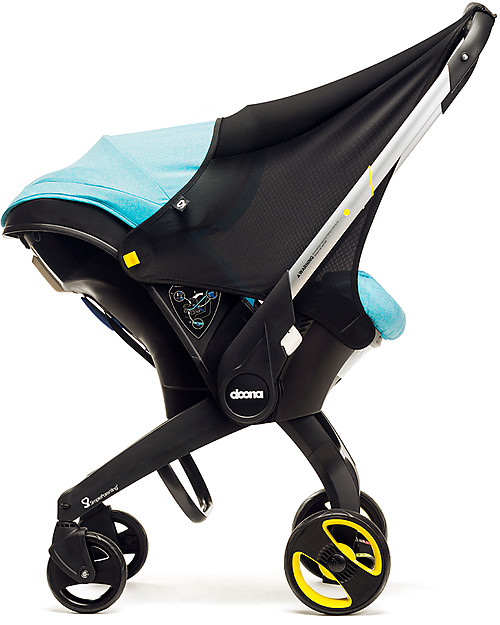 Doona Parasole per Doona+, Nero - Comoda estensione per la capottina Accessori Seggiolini Auto