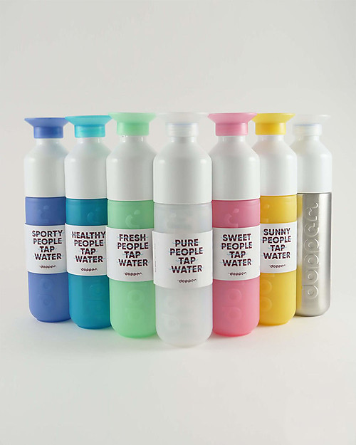 Dopper Borraccia Dopper Original, Pacific Blue - 450 ml - Senza BPA e senza ftalati! Borracce non Termiche