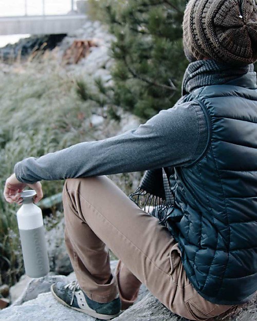 Dopper Borraccia Termica Dopper in Acciaio Inossidabile, Grigio - 580 ml - Senza BPA e ftalati! Borracce Termiche