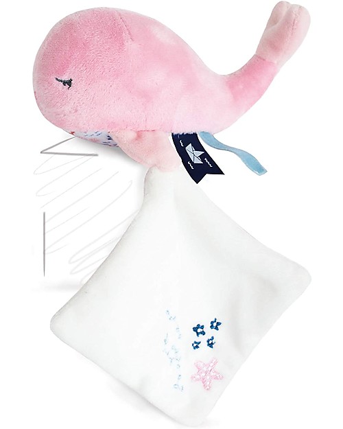 Doudou et Compagnie Doudou Balena Rosa - 15 cm - Scatola Regalo Doudou