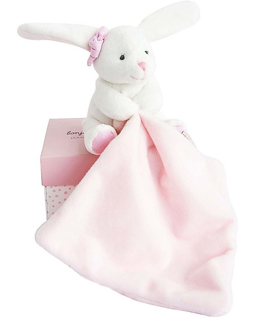 Doudou et Compagnie Doudou Coniglietta Rosa - 10 cm - Scatola Regalo Peluche