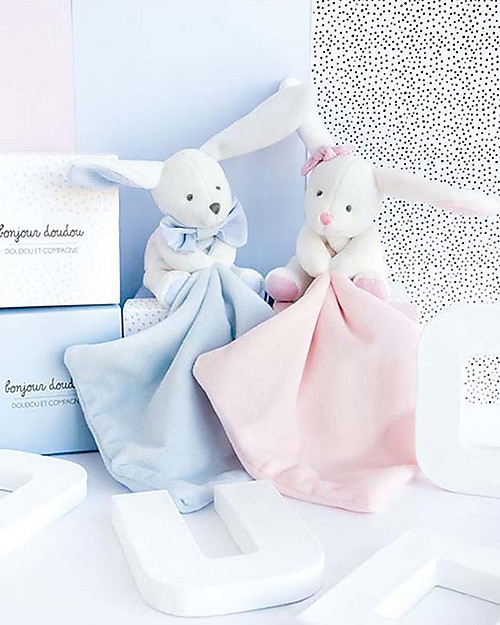 Doudou et Compagnie Doudou Coniglietta Rosa - 10 cm - Scatola Regalo Peluche
