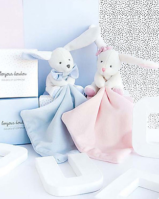 Doudou et Compagnie Doudou Coniglietta Rosa - 10 cm - Scatola Regalo Peluche