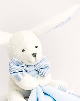 Doudou et Compagnie Doudou Coniglietto Celeste - 10 cm - Scatola Regalo Peluche