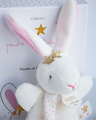 Doudou et Compagnie Peluche Portaciuccio Coniglio Star - 15 cm Doudou