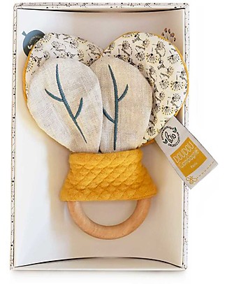 Doudou et Compagnie Sonaglio in Legno - Pollen Ape Bio - 16 cm Sonagli di Legno