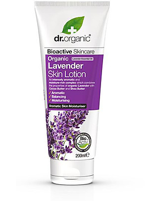 Dr.Organic Lozione Corpo alla Lavanda, 200 ml - Aromatica ed Idratante Creme e Olii