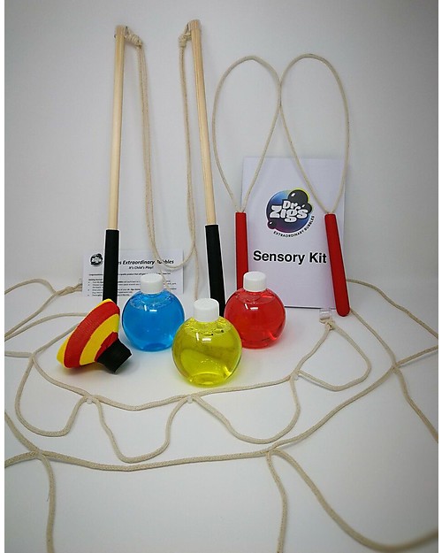 Dr Zigs Sensory Kit,  3 Mix e Soffiatori Intercambiabili con Bacchette  - Esperienza Multi-Sensoriale! Giochi da Esterno_